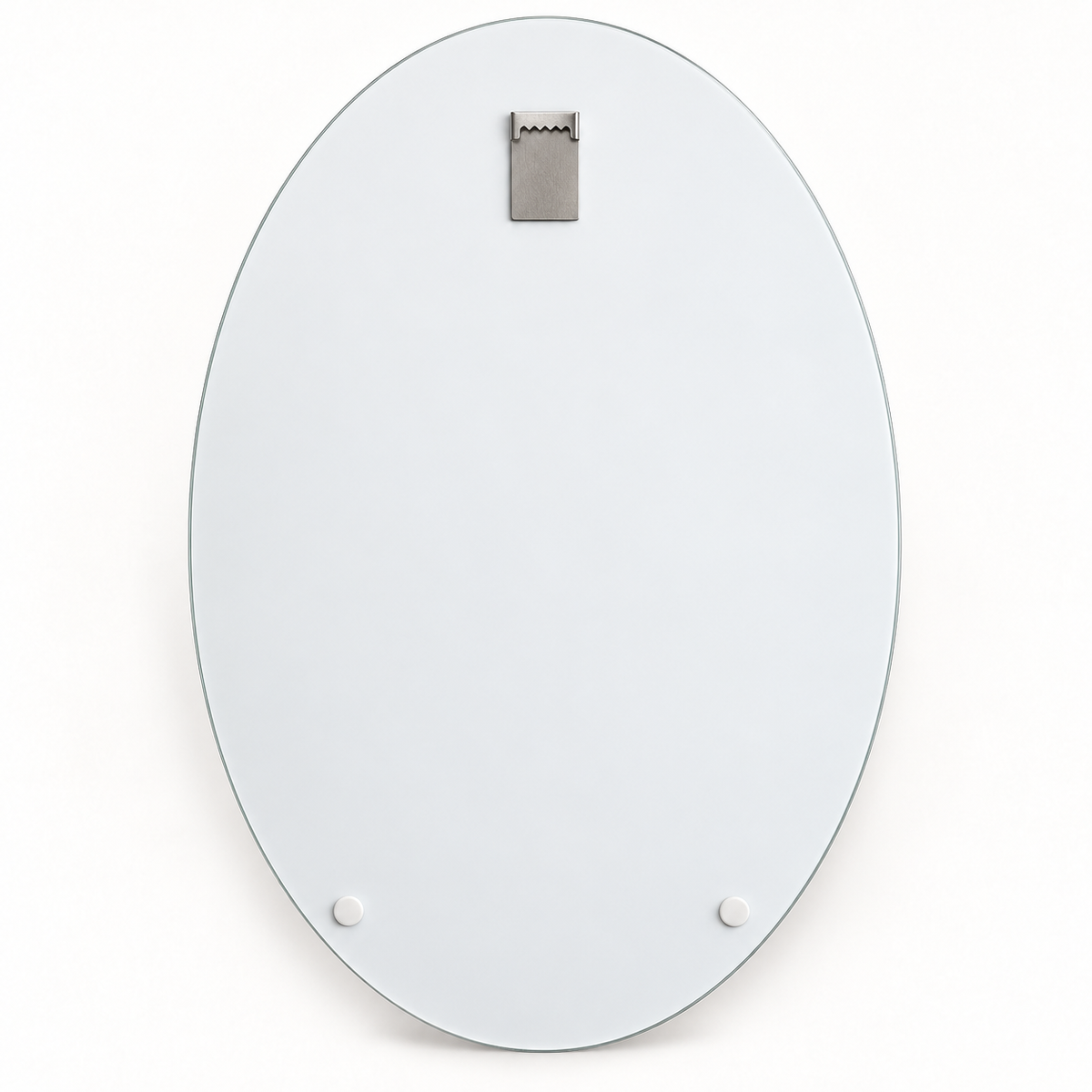 Beyaz Manolyalı Tavus Kuşu Dikey Oval Cam Tablo – Görsel 7