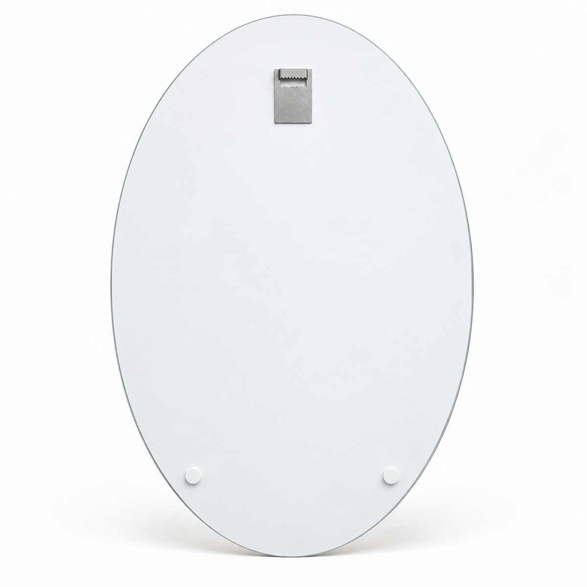 Gümüş Şapkalı Kadın Dikey Oval Cam Tablo – Görsel 7