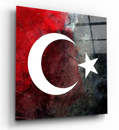 Atatürk Köşesi Collage Çoklu Cam Tablo