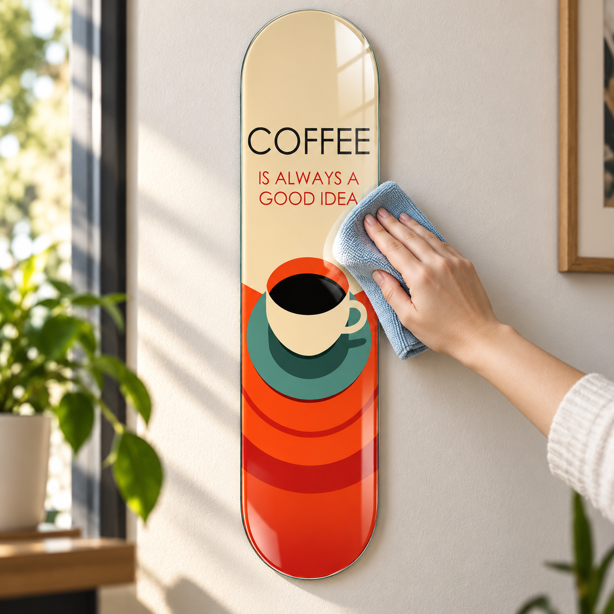 Cam tablo kolay temizlik - Coffee Good Idea model