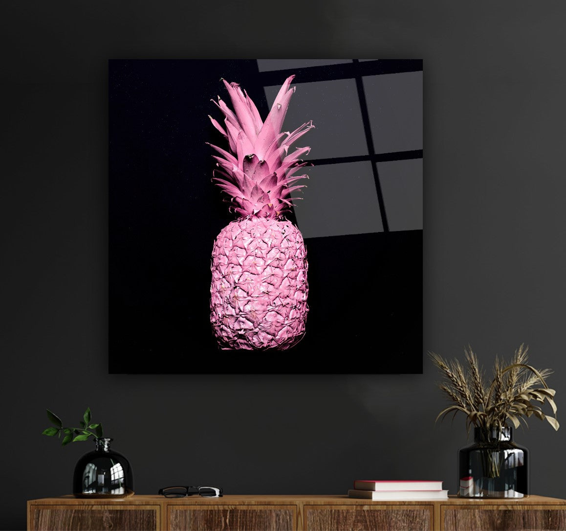 Ananas Kare Cam Tablo