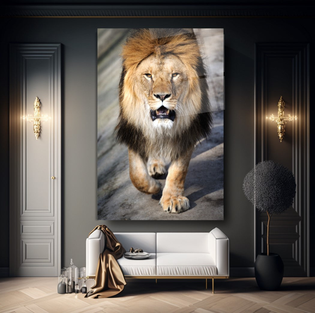 Aslan Dikey Cam Tablo