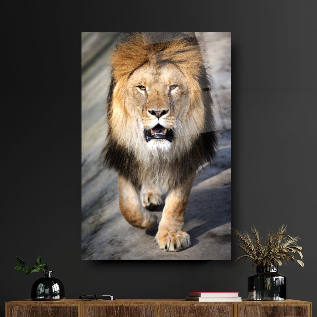 Aslan Dikey Cam Tablo
