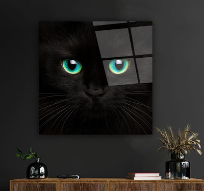 Kedi Kare Cam Tablo