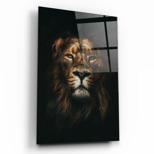 Aslan Dikey Cam Tablo