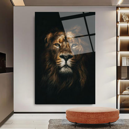 Aslan Dikey Cam Tablo