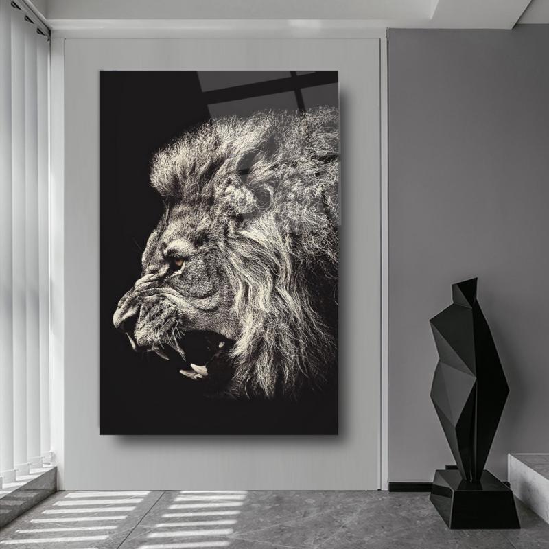 Aslan Dikey Cam Tablo