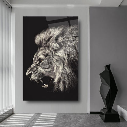 Aslan Dikey Cam Tablo