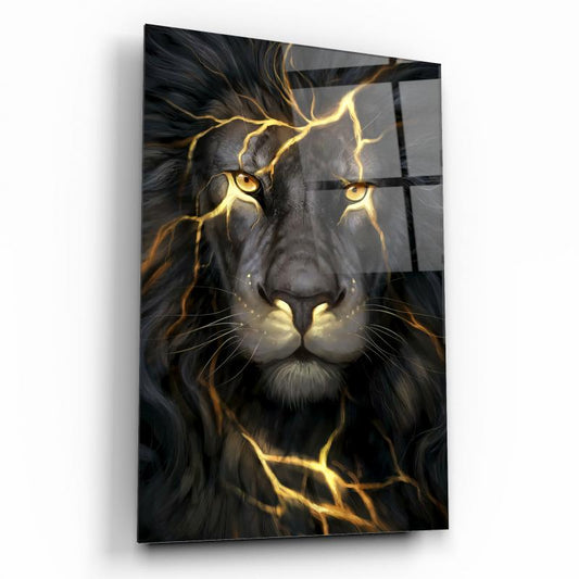 Gold Aslan Dikey Cam Tablo