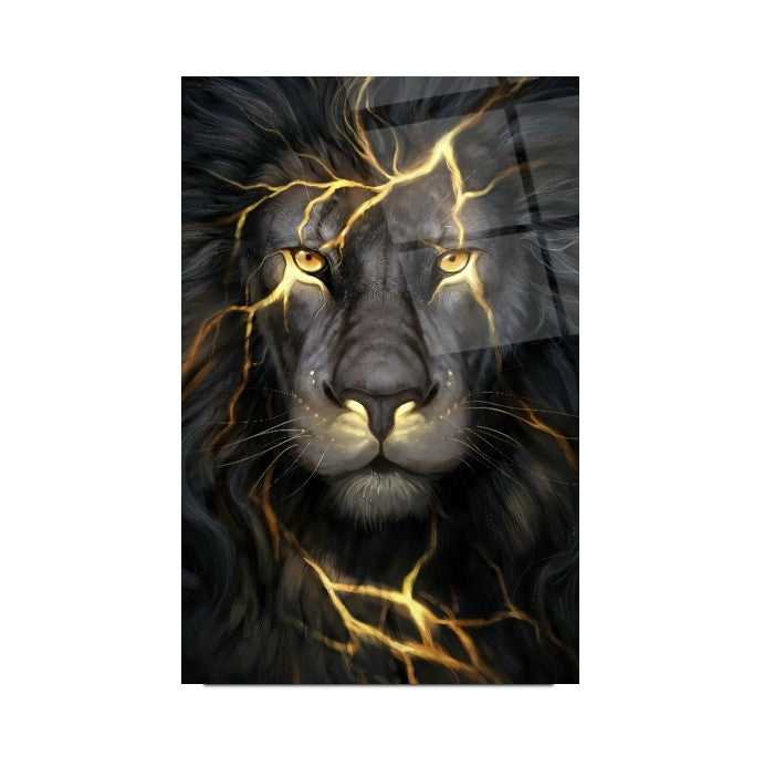 Gold Aslan Dikey Cam Tablo