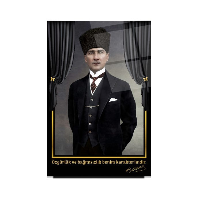 Atatürk Dikey Cam Tablo