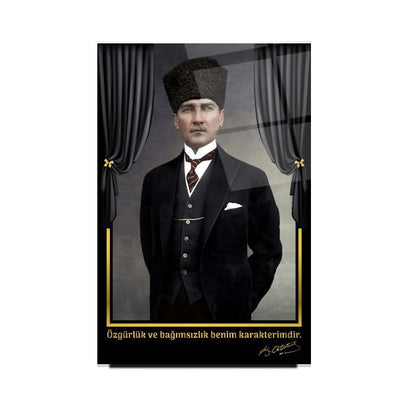 Atatürk Dikey Cam Tablo