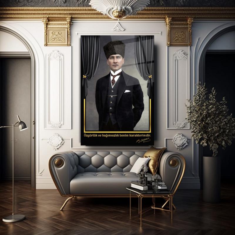 Atatürk Dikey Cam Tablo