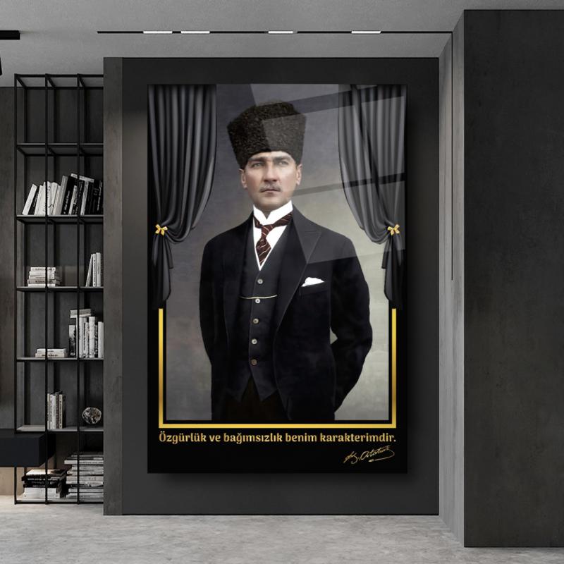 Atatürk Dikey Cam Tablo