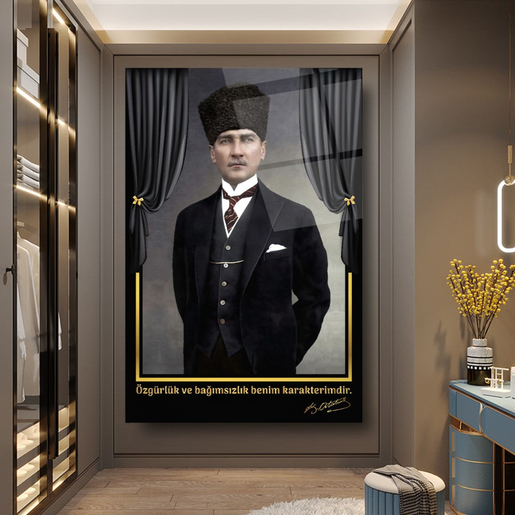 Atatürk Dikey Cam Tablo