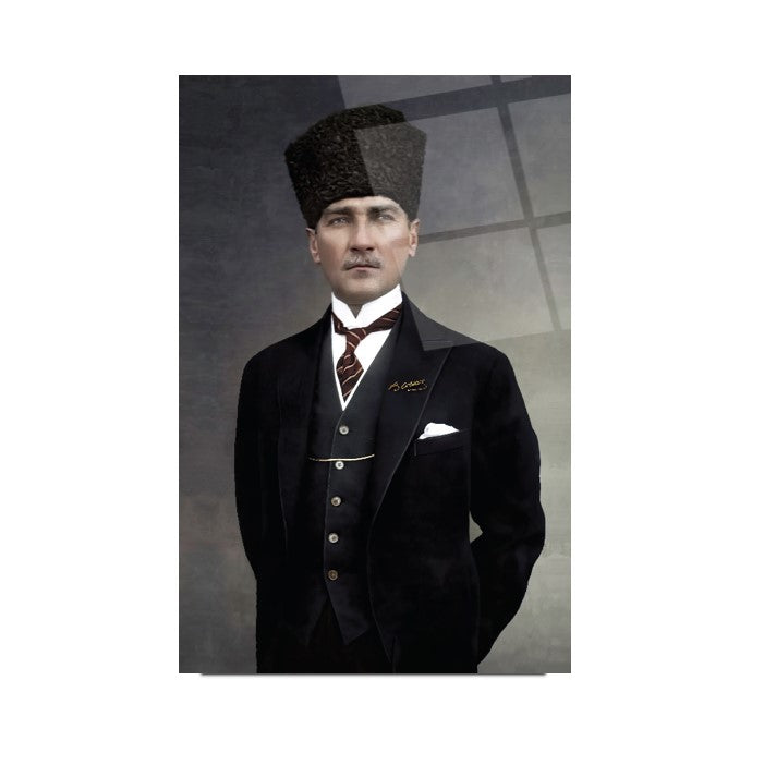 Atatürk Dikey Cam Tablo