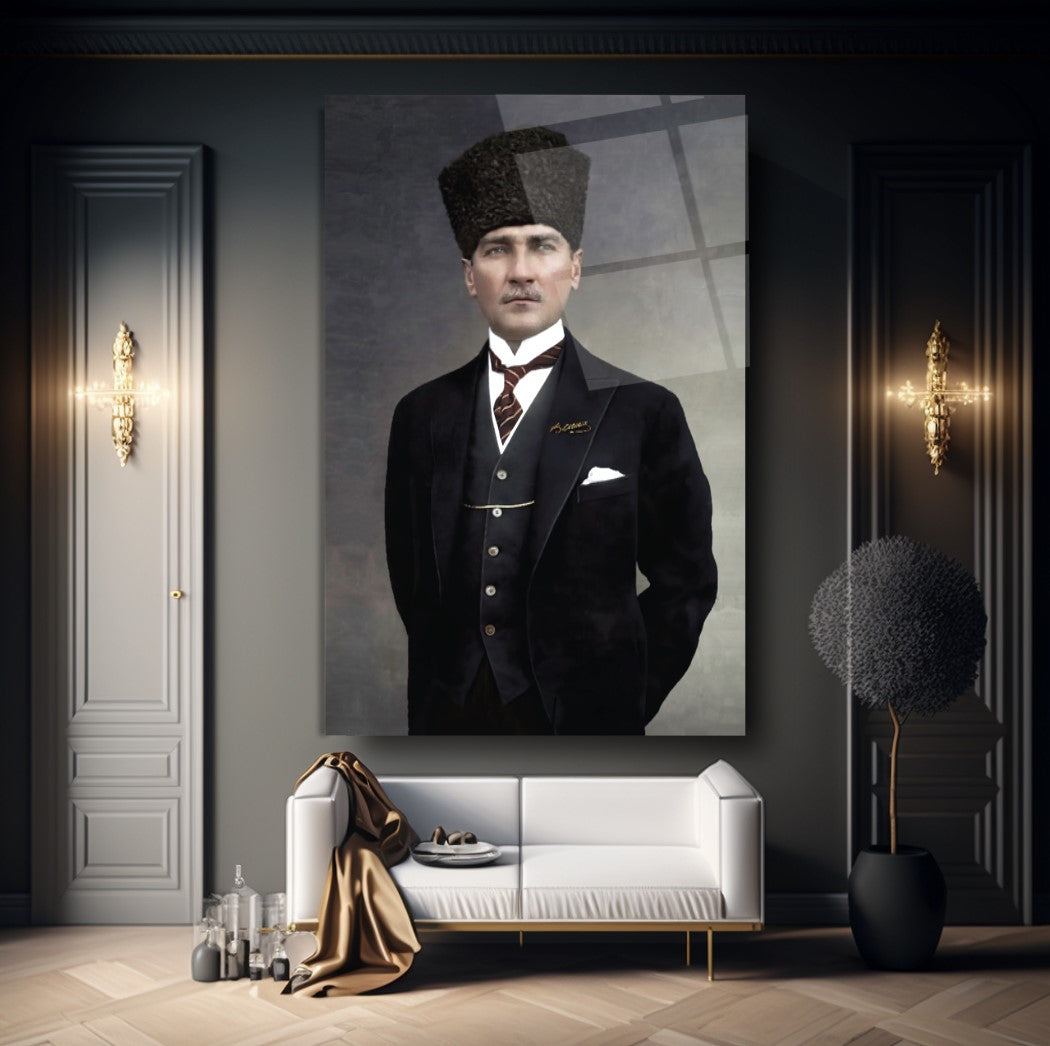 Atatürk Dikey Cam Tablo