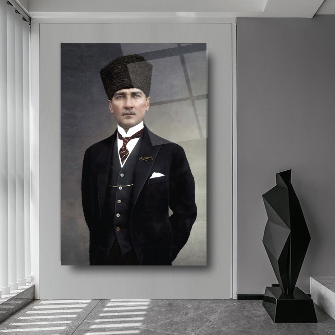 Atatürk Dikey Cam Tablo