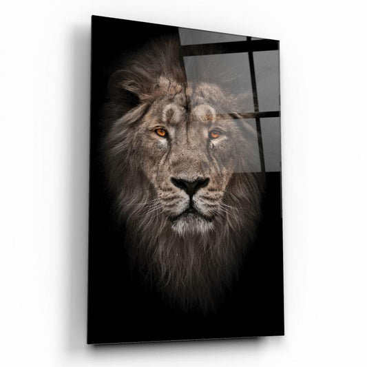 Aslan Dikey Cam Tablo