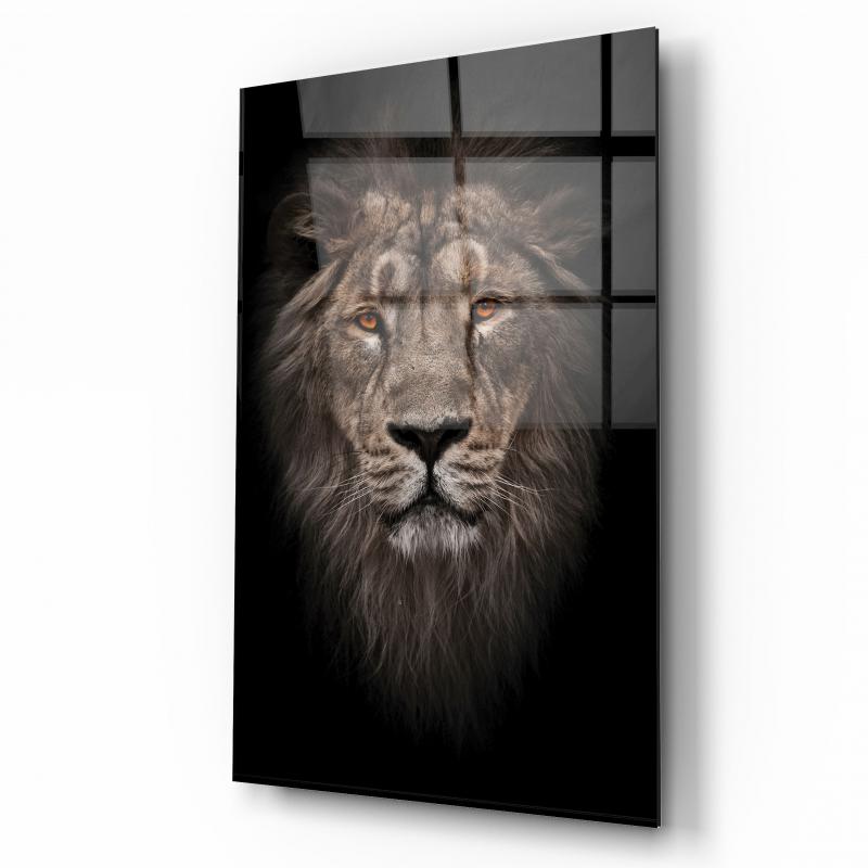 Aslan Dikey Cam Tablo