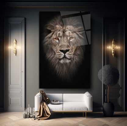 Aslan Dikey Cam Tablo