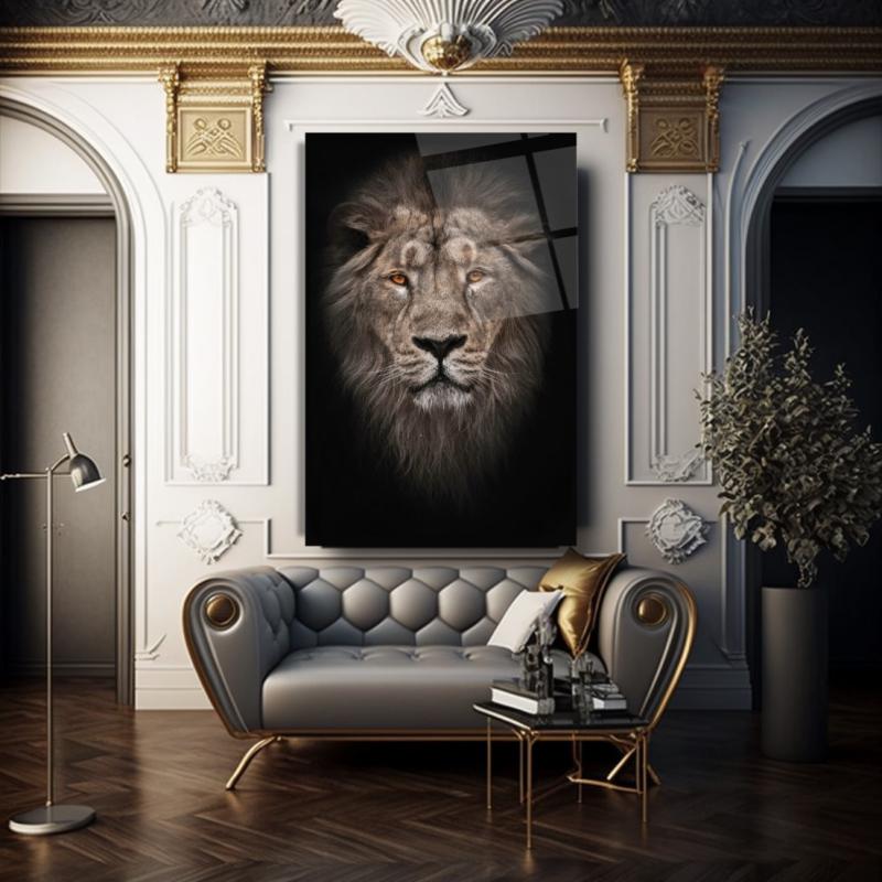 Aslan Dikey Cam Tablo
