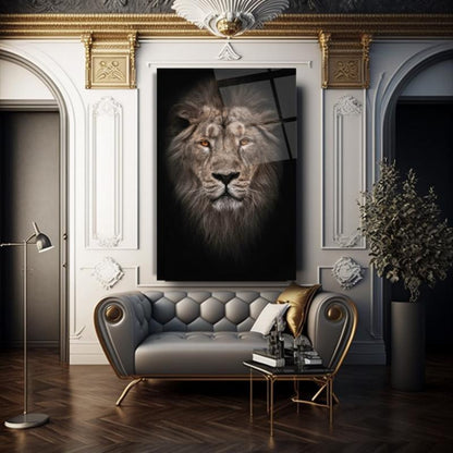 Aslan Dikey Cam Tablo