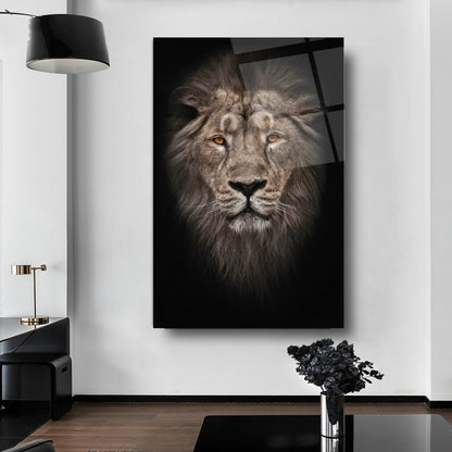 Aslan Dikey Cam Tablo