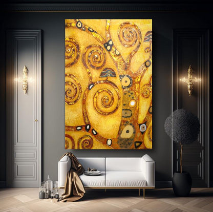 Gustave Klimt Dikey Cam Tablo