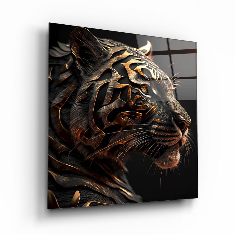 Aslan Kare Cam Tablo
