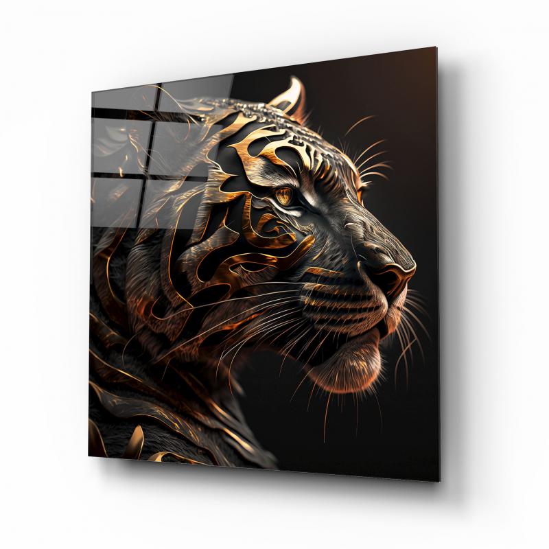 Aslan Kare Cam Tablo