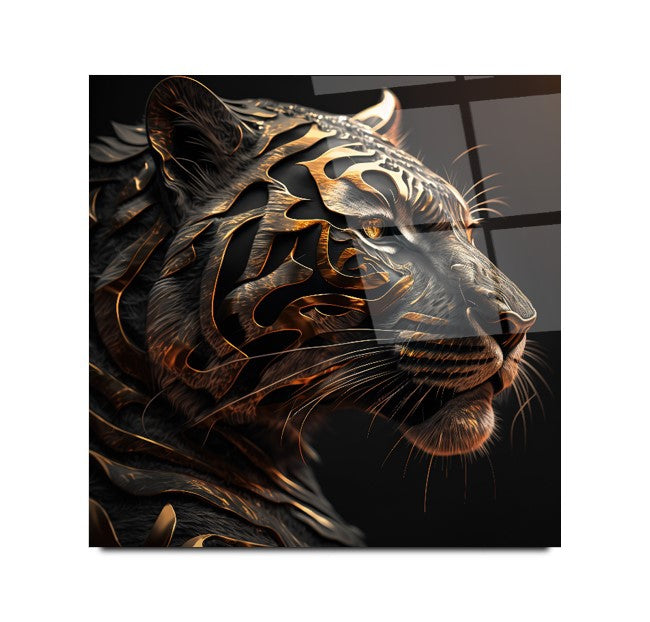 Aslan Kare Cam Tablo