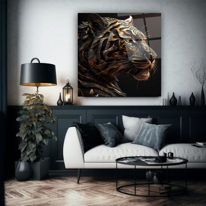 Aslan Kare Cam Tablo