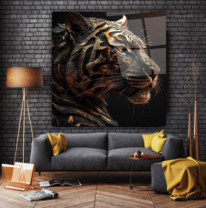 Aslan Kare Cam Tablo
