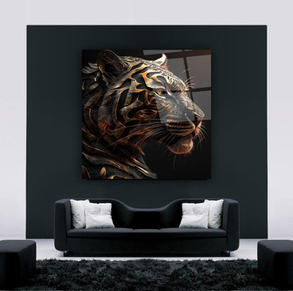 Aslan Kare Cam Tablo