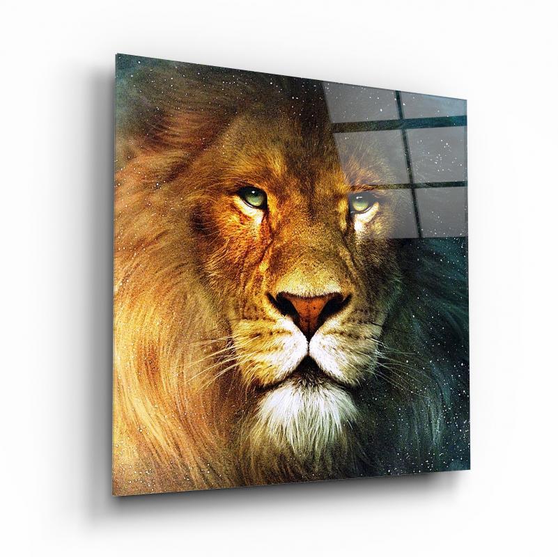 Aslan Kare Cam Tablo
