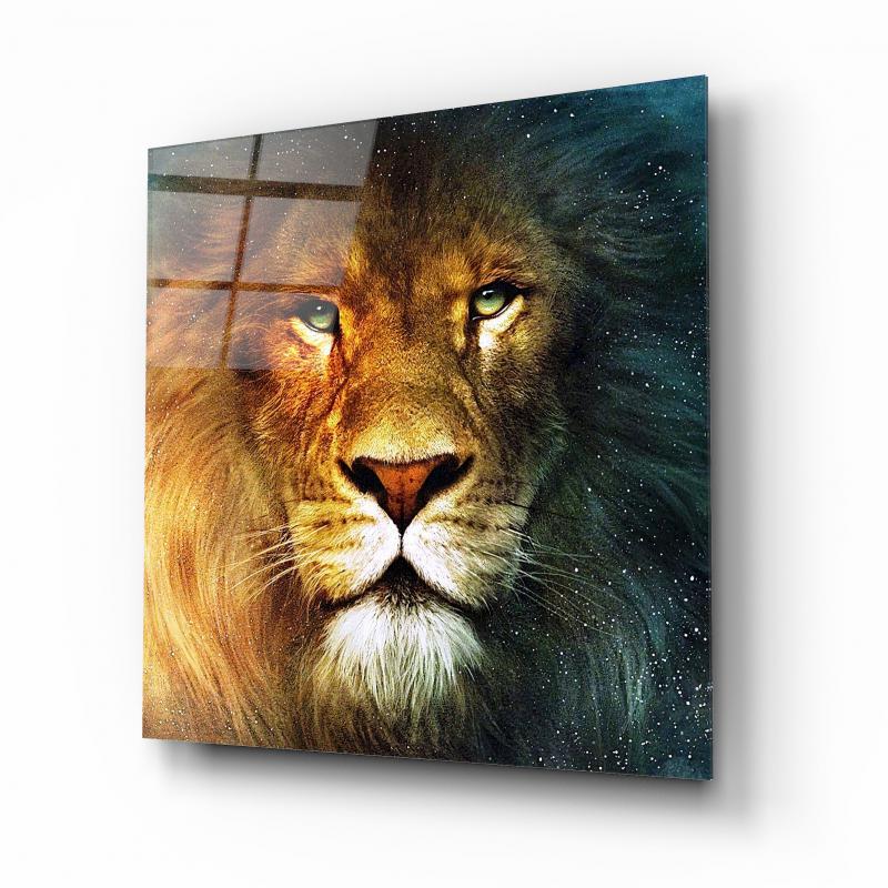 Aslan Kare Cam Tablo