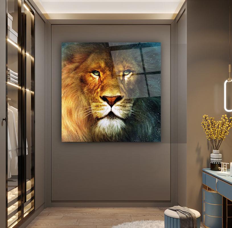 Aslan Kare Cam Tablo