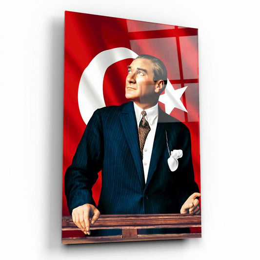 Atatürk Dikey Cam Tablo
