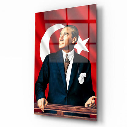 Atatürk Dikey Cam Tablo