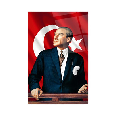 Atatürk Dikey Cam Tablo