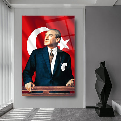 Atatürk Dikey Cam Tablo