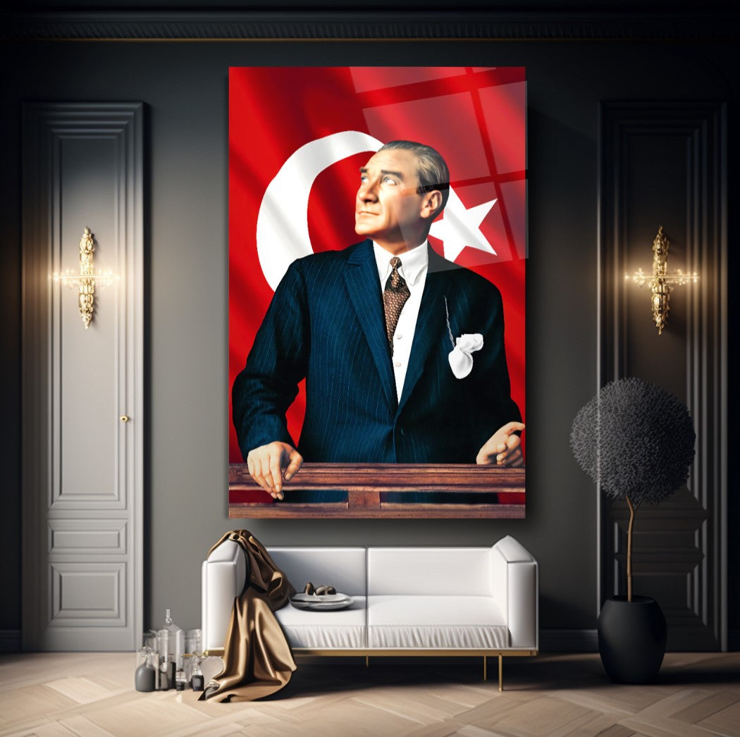 Atatürk Dikey Cam Tablo