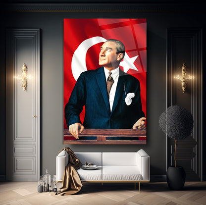 Atatürk Dikey Cam Tablo