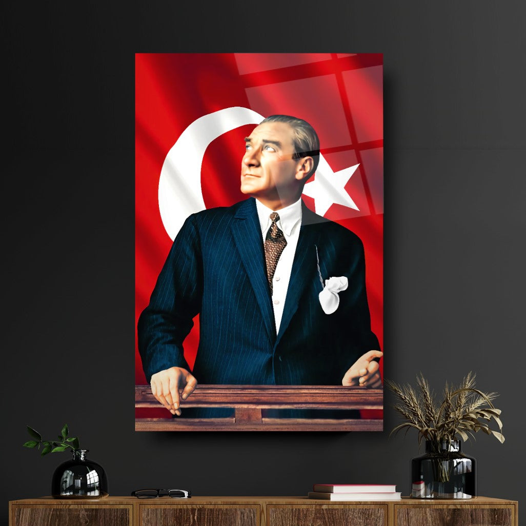 Atatürk Dikey Cam Tablo