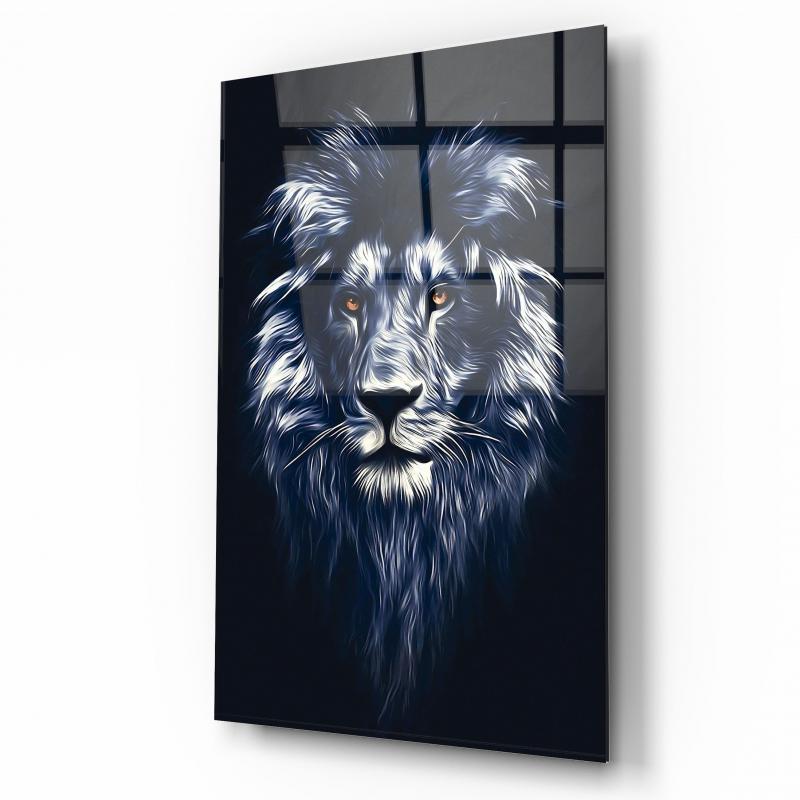 Aslan Dikey Cam Tablo