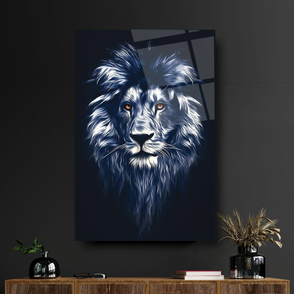 Aslan Dikey Cam Tablo