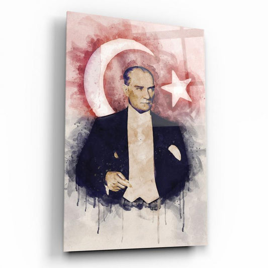 Atatürk Dikey Cam Tablo