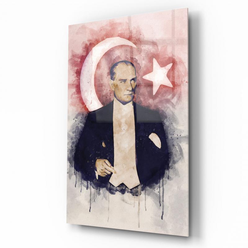 Atatürk Dikey Cam Tablo