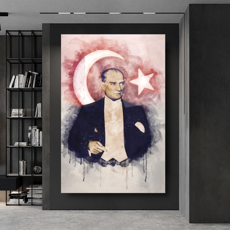 Atatürk Dikey Cam Tablo